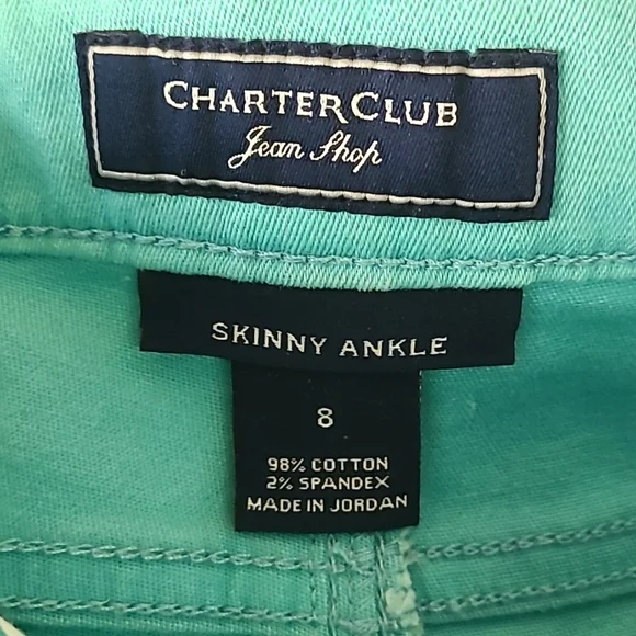 NWOT Charter Club Skinny Ankle Jeans - Picture 7 of 17